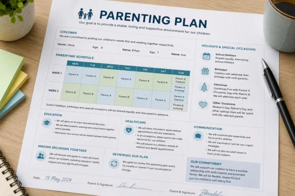 Understand parenting plans Bangor
